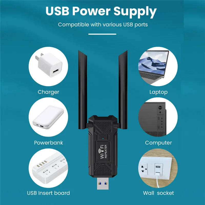 2.4G 300Mbps Wireless USB WiFi Repeater